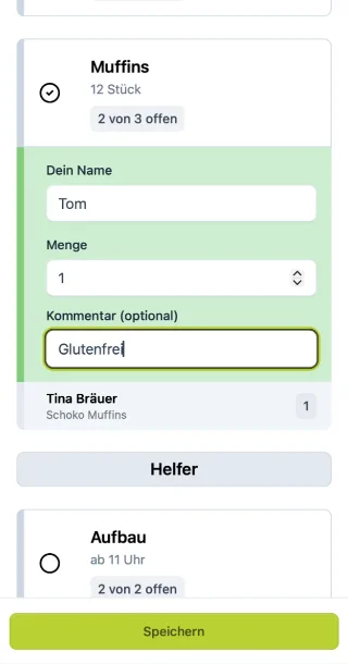 BringList add brings